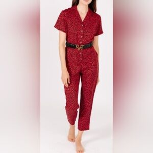 Smash and Tess Roxy Romper in Roaring Red, VGUC, Size XXS (fits big)